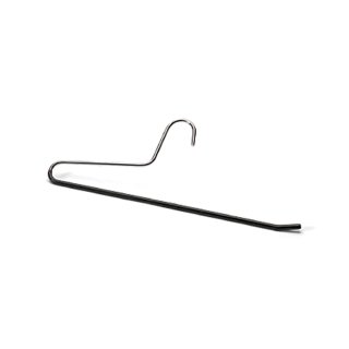 Coronet Doppelsteg-Hosenbügel aus Metall mit rutschfestem Kunststoffüberzug, blau, 34cm (2 Stk.)