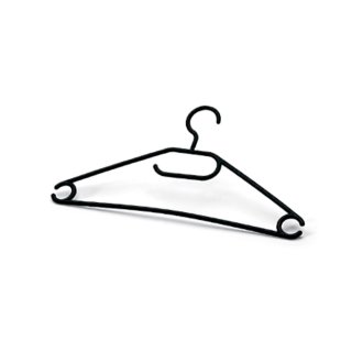 Coronet Vielzweckbügel aus Kunststoff mit Steg und Gürtelhalter 42cm (10Stk.)