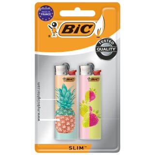 BIC Feuerzeug J23 Slim Reibrad 2 Miss Big 907451