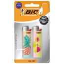BIC Feuerzeug J23 Slim Reibrad 2 Miss Big 907451