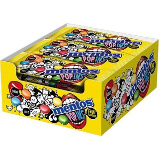 mentos Popins fruchtige Dragees (15x50g Beutel)