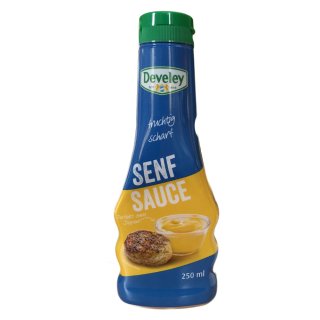 Develey fruchtig scharfe Senfsauce (250ml Flasche)