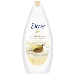 Dove Pure Verwöhnung Reichhaltiges Cremebad Shea Butter und Vanilleduft (750ml Flasche)
