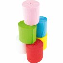 Krepppapier 6 Rollen, 10 m lang
