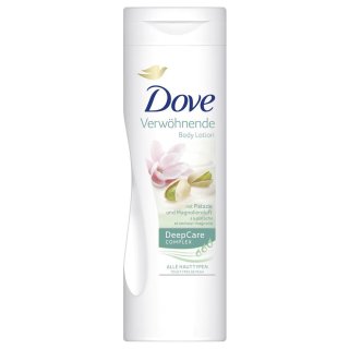 Dove Verwöhnende Body Lotion mit Pistazie und Magnolienduft (400ml Flasche)