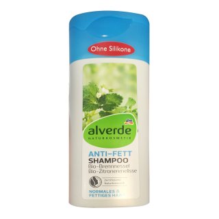 alverde Anti Fett Shampoo Brennnessel Zitronenmelisse (200ml Flasche)