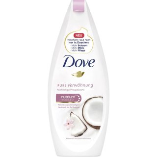 Dove Dusche Pure Verwöhnung Kokosmilch & Jasminblütenduft (250ml Flasche)