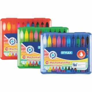 Stylex Wachsmalstifte wasserverm.10er 28225