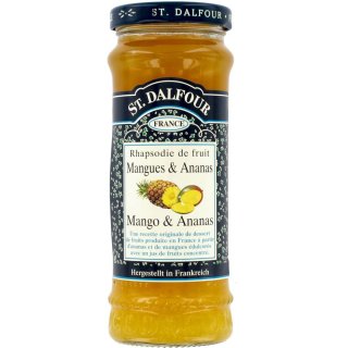 St. Dalfour Fruchtaufstrich Mango & Ananas (284g Glas)