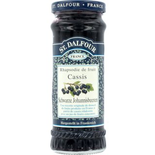 St. Dalfour Fruchtaufstrich Schwarze Johannisbeere (284g Glas)