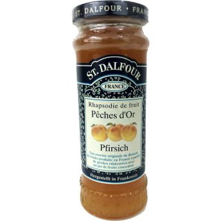 St. Dalfour Fruchtaufstrich Pfirsich (284g Glas)