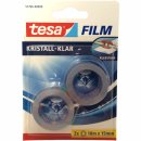 Tesa Film Kristall-Klar 2 Rollen (10mx15mm)