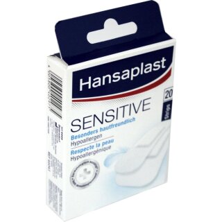 Hansaplast Sensitive Besonders hautfreundlich (20 Strips Box)