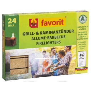Favorit Grill- und Kaminanzünder 24 Stück 1245