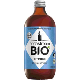 Sodastream Bio Sirup Zitrone 500ml Flasche