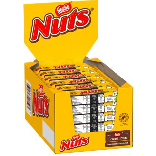 Nestle Nuts Haselnuss Schokoladenriegel (24x42g Riegel)