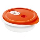 Mikrowellenteller tief 1L Papaya rot 1760902792