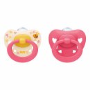 NUK Signature Silikon-Schnuller 6-18m Keine Motivwahl (1x 2 Stück)