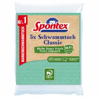 Spontex Schwammtuch Classic 5er PEFC 19.200.216