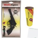 Rocky 100-Schuss Revolver Agent 192mm mit 1000 Schuss + usy Block
