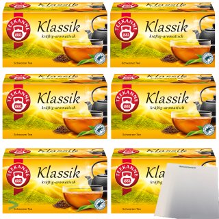 Teekanne Origins Klassik Traditionelle Mischung Schwarzer Tee 6er Pack (6x 20x1,75g Packung) + usy Block