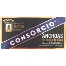 Consorcio Anchoas en aceite de oliva "Sardellenfilet in Olivenöl" 6er Pack (6x45g Dose) + usy Block