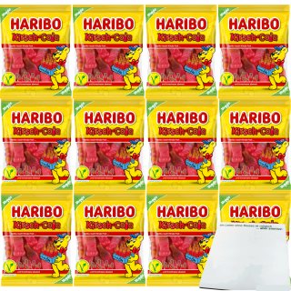 Haribo Kirsch-Cola Veggie 12er Pack (12x175g Beutel) + usy Block