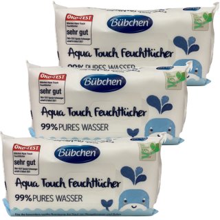 Bübchen Aqua Touch Feuchttücher (3 x 48 Tücher)