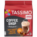 TASSIMO Hot Choco Salted Caramel Coffee Shop Selections 6er Pack (6x8 Portionen) + usy Block