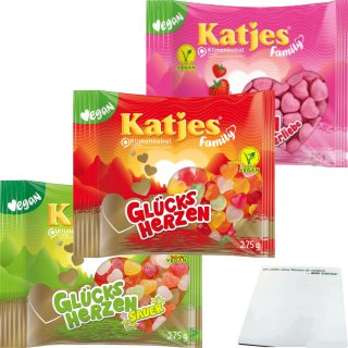 Katjes Family Happiness Sauer 4037400344300 Love of strawberry fruit gum Valentitestag Gift Mothers Day gift