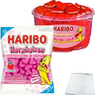 Haribo Herzbeben Liebeserzen Erdbeerliebe Fruchtgummi Valentitagsgeschenk Muttertagsgeschenk