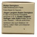 Jürgen Langbein Braten Demi-Glace Paste feine Gourmet-Paste für helle Bratensauce 6er Pack (6x50g Packung) + usy Block