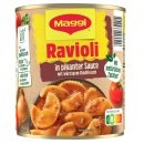 Maggi Ravioli in Pikanter Sauce mit würzigem Rindfleisch 3er Pack (3x800g) + usy Block