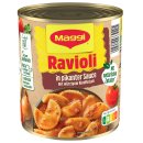 Maggi Ravioli in Pikanter Sauce mit würzigem Rindfleisch 6er Pack (6x800g) + usy Block