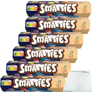 Nestle Smarties Einzelrolle Hexagon-Rolle 6er Pack (6x38g) + usy Block