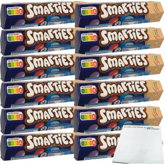 Nestle Smarties Einzelrolle Hexagon-Rolle 12er Pack (12x38g) + usy Block