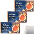 Meßmer Rooibostee pur aromatisch-mild 20 Teebeutel 3er Pack (3x40g Packung)+ usy Block