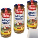 Meica Geflügel-Würstchen in Eigenhaut 6 Würstchen 3er Pack (3x250g Glas) usy Block