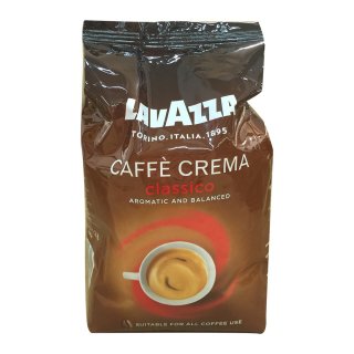 Lavazza Caffè Crema Classico Aromatic and Balanced (1X1 kg Beutel)