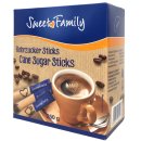 Nordzucker Sweet Family Rohrzucker Sticks brauner Rohrzucker 3er Pack (3x250g Packung) + usy Block
