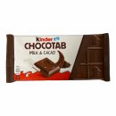 kinder chocotab milk kakao