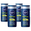 Nivea Men Energy Pflegedusche, 4er (4x250ml Flasche)