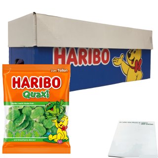 Haribo Quaxi Fröschli Fruchtgummi Frösche mit Schaumzuckerboden 17er VPE (17x175g) + usy Block