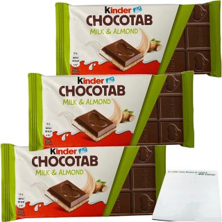 kinder chocotab milk almond