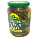 Kühne Dänischer Gurkensalat mit milder süßer Note 6er Pack (6x670g Glas) + usy Block