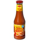 Maggi Sauce für Currywurst fruchtig pikant mit feiner Schärfe 3er Pack (3x500ml) + usy Block