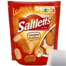 Lorenz Saltletts Laugen Cracker mit Meersalz (150g Beutel) + usy Block