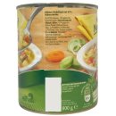 Erasco Hühner-Nudeltopf mit natürlicher Hühnerbrühe 3er Pack (3x800g Dose) + usy Block