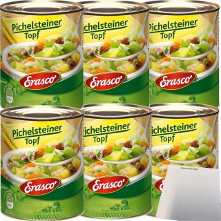 Erasco Pichelsteiner Topf 6er Pack (6x800g Dose) + usy Block