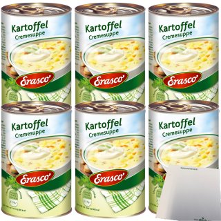 Erasco Kartoffel Cremesuppe 6er Pack (6x390ml) + usy Block